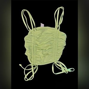 Chartreuse swimsuit tank